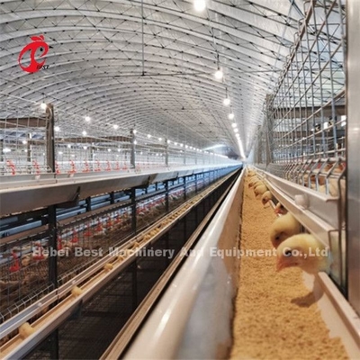 Commercial Broiler Chicken Poultry Meat Battery Cage System Ada