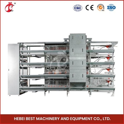 Automatic H Type Meat Broiler Chicken Cage 84 Birds Poultry Farm Equipment  Mia