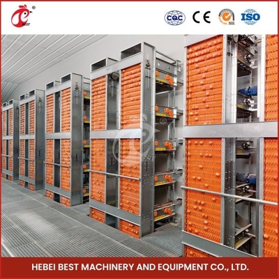 New Generation Poultry Battery Cage System With H Type Automatic Design Sandy